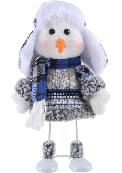 Noel Hediyeleri - Animasyonlu Sevimli Peluş Bebek Koleksiyon Heykelcik, Noel Yatak Odası Için Salıncak Dekoru Masa Masaüstü C (Yurt Dışından)