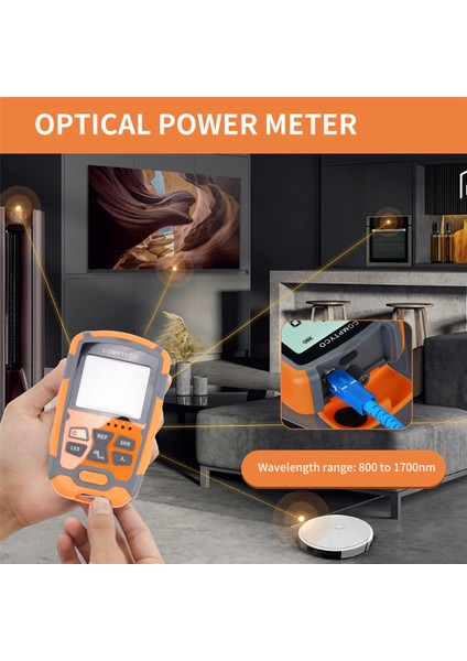 Comptyco Mini Optik Güç Ölçer Aua-M7 Opm Fiber Optik Kablo Test Cihazı -70DBM-+10DBM Sc/fc/st Evrensel Arayüz Konnektörü (Yurt Dışından) indirimleri