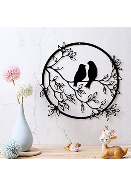 Metal Duvar Sanat Kuş Ağaç Şubesi Metal Kuş Duvar Siluet Kuş Duvar Sanat Dekor Oturma Odası Bahçe Yatak Odası Ofis (Yurt Dışından) fiyatları