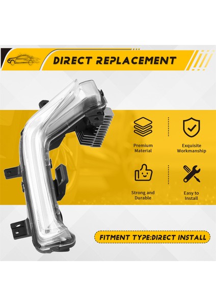 Gündüz Koşu Işık Ön Tampon Sis Işığı Chevrolet Trax 2019-2023 Sağ (Yurt Dışından) indirimleri