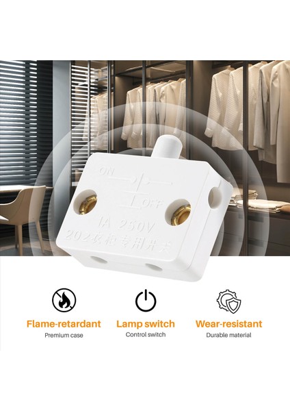 Dolap Işığı Için 6 Adet Kapı LED Anahtarı, Normalde Kapalı Dolap Elektrik Lambası Anahtarları, Dolap Kiler Dolabı Için Beyaz (Yurt Dışından) fırsatları