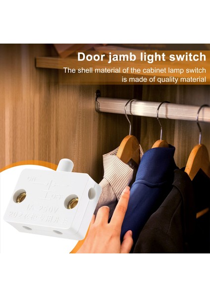 Dolap Işığı Için 6 Adet Kapı LED Anahtarı, Normalde Kapalı Dolap Elektrik Lambası Anahtarları, Dolap Kiler Dolabı Için Beyaz (Yurt Dışından) indirimleri