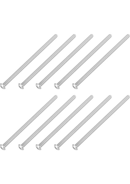 Paslanmaz Çelik Düğme Baş Vidası, Altı Soket Cıvataları Tip: M4 / 4mm Cıvata Boyutu: M4 x 80MM Paket Miktarı: 10 (Yurt Dışından) fiyatları