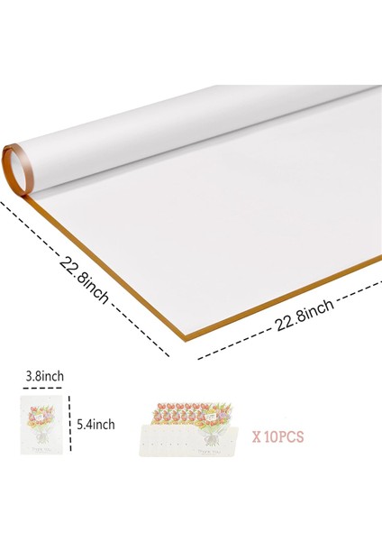 10 Adet 10 Adet Tebrik Kartları, Buket Ambalaj Kağıdı, Çiçek Ambalaj Kağıdı, Pembe ile 20 Yaprak Çiçek Sarma Kağıdı (Yurt Dışından) fiyatları