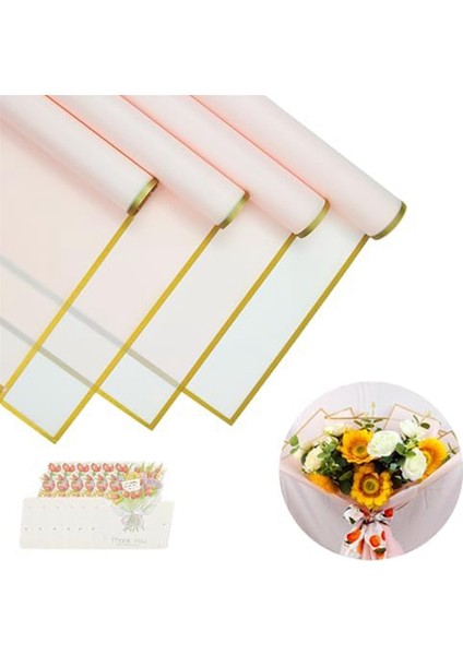 10 Adet 10 Adet Tebrik Kartları, Buket Ambalaj Kağıdı, Çiçek Ambalaj Kağıdı, Pembe ile 20 Yaprak Çiçek Sarma Kağıdı (Yurt Dışından) indirimleri