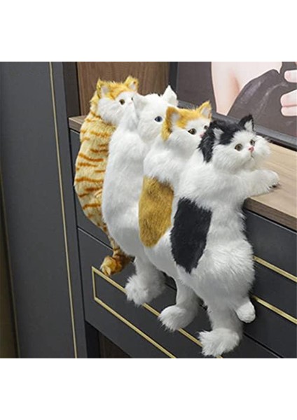 El Sanatları Simülasyon Pet Ev Dekorasyon El Sanatları Yaratıcılar Hediye Tv Kedileri Asılı Kediler Beyaz (Yurt Dışından) modelleri