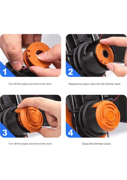 Düzeltici Makaralar Kapak Seti Takım Worx Binek WA0010 Makarası WA6531 Hat Kapak Alıcı Parçaları (Yurt Dışından) modelleri