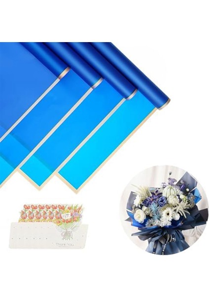 10 Adet 10 Adet Tebrik Kartları, Buket Ambalaj Kağıdı, Çiçek Ambalaj Kağıdı, Mavi (Yurt Dışından) indirimleri