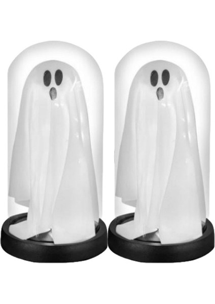 Cloche&#39;de Işık Up Hayalet, Aydınlat Up Hayalet ve Kafatası Plastik Cloche Cadılar Bayramı, Işıklı Hayalet, Cadılar Bayramı Dekorasyonları (Yurt Dışından)