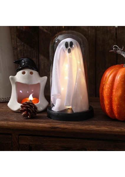 Cloche&#39;de Işık Up Hayalet, Aydınlat Up Hayalet ve Kafatası Plastik Cloche Cadılar Bayramı, Işıklı Hayalet, Cadılar Bayramı Dekorasyonları (Yurt Dışından) fiyatları