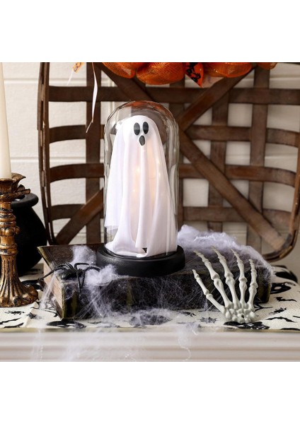 Cloche&#39;de Işık Up Hayalet, Aydınlat Up Hayalet ve Kafatası Plastik Cloche Cadılar Bayramı, Işıklı Hayalet, Cadılar Bayramı Dekorasyonları (Yurt Dışından) indirimleri