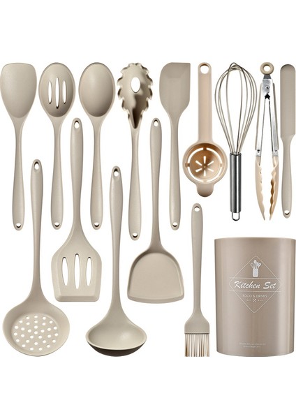 Silikon Pişirme Maddeleri Seti 446 ° F Isıya Dayanıklı Mutfak Turner Tongs, Spatula, Bulaşık Makinesi Güvenli Için Set Mutfak Aletleri (Yurt Dışından)