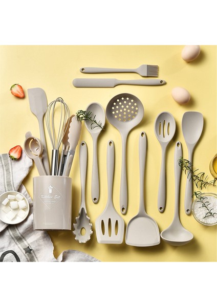 Silikon Pişirme Maddeleri Seti 446 ° F Isıya Dayanıklı Mutfak Turner Tongs, Spatula, Bulaşık Makinesi Güvenli Için Set Mutfak Aletleri (Yurt Dışından) modelleri