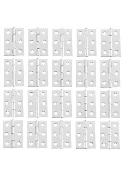 20 Adet Paslanmaz Çelik Gardırop Dolap Kapı Katlanmış Kapı Menteşesi (Yurt Dışından) fiyatları