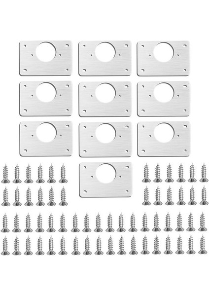 10 Adet Menteşe Onarım Plakası Kabine Mobilya Çekmecesi Paslanmaz Çelik Kapı Panelleri Taban Taban Menteşe Bardak Onarım Tahtası (Yurt Dışından) fırsatları