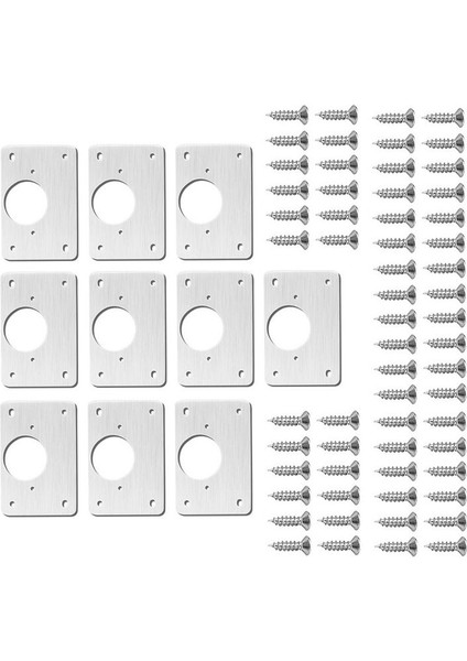 10 Adet Menteşe Onarım Plakası Kabine Mobilya Çekmecesi Paslanmaz Çelik Kapı Panelleri Taban Taban Menteşe Bardak Onarım Tahtası (Yurt Dışından) indirimleri