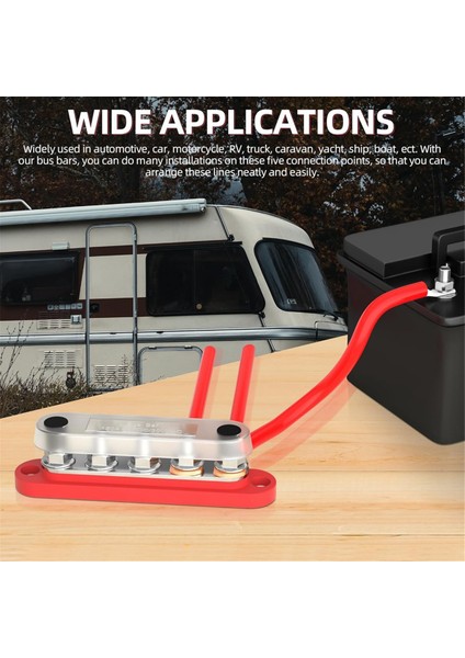 T5M6 150A Otomobil Bus Çubuğu Çubuk Bara Bara Bakır Barı Otomotiv Kablo Çubuğu Derivasyon Çubuğu Arabalar ve Gemiler Için Uygun (Yurt Dışından) fiyatları