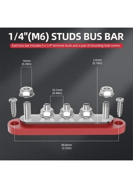 T5M6 150A Otomobil Bus Çubuğu Çubuk Bara Bara Bakır Barı Otomotiv Kablo Çubuğu Derivasyon Çubuğu Arabalar ve Gemiler Için Uygun (Yurt Dışından) modelleri