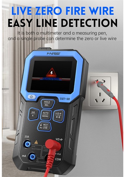Fnırsı Dmt-99 Multimetre Dijital Yüksek Hasta Akıllı Akıllı Anti-Burningatic Dijital Ekran Elektrikçi Ölçer (Yurt Dışından) indirimleri