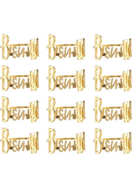 12PCS Bismillah Peçete Yüzükleri Eid Mübarek Müslüman Islami Ramazan Kareem Peçete Tokalı Düğün Yemek Masa Süslemeleri A (Yurt Dışından) indirimleri