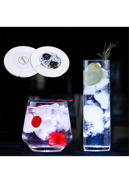 LED Coaster, 30 Pack Light Up Coaster Içecekler Için, LED Coaster Lights Likör Şişeleri Için Şişe Işıkları, Kulüp, Parti, Düğün (Yurt Dışından) modelleri