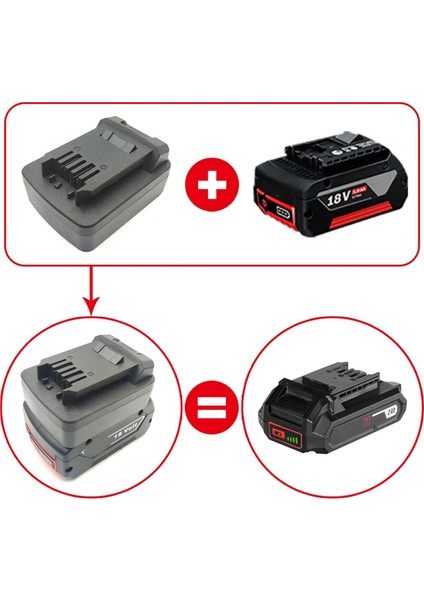 Bosch Için Pil Adaptörü Skil 20V Lityum Pil Aracı Dönüştürücüsü Için Pil Dönüşümü Pil Adaptörü (Yurt Dışından) modelleri