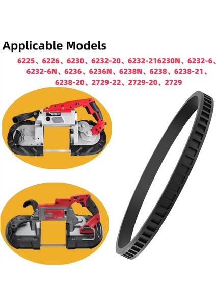 6 Pcs 45-69-0010 Yedek Bıçak Kasnak Lastikleri Milwaukee Için Derin Kesim Testere 6230 6232-6 6238-20 2729-20 (Yurt Dışından) modelleri