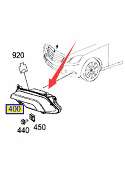 Araba Ön Tampon Sis Lambası LED Mercedes Için Gündüz Çalışma Işığı W212 E350 E550 E63 2010-2016 A2128200756 Sol (Yurt Dışından) fiyatları