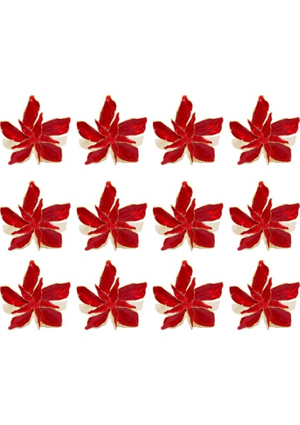 Peçete Ring Restoran Noel Peçete Yüzük Düğün Şenlikli Ziyafet Yemeği Peçete Toka Dekorasyonu (Yurt Dışından)