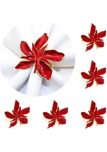 Peçete Ring Restoran Noel Peçete Yüzük Düğün Şenlikli Ziyafet Yemeği Peçete Toka Dekorasyonu (Yurt Dışından) fiyatları