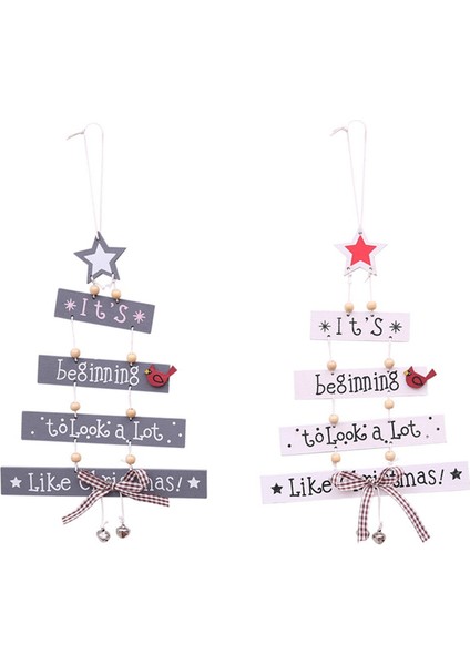 Ahşap Noel Ağacı Asılı Süsler, Çan Duvar Dekoru Iğne Duvar Sanat El Sanatları ile Noel Ağacı Şekli Süsler (Yurt Dışından) fiyatları