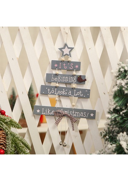 Ahşap Noel Ağacı Asılı Süsler, Çan Duvar Dekoru Iğne Duvar Sanat El Sanatları ile Noel Ağacı Şekli Süsler (Yurt Dışından) indirimleri