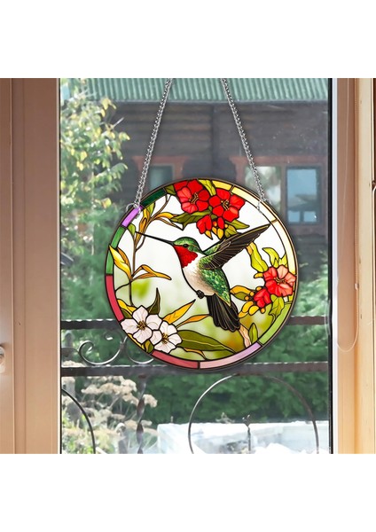 Vitray Suncatcher Kuş Vitray Pencere Asma Doğum Günü Hediye Kutusu Memorial Hook ile (Yurt Dışından) fırsatları