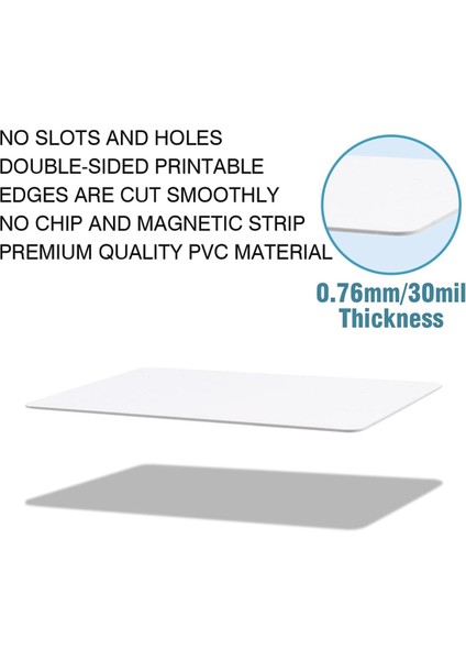 20 Paket Premium Boş Pvc Kartlar, CR80 30MIL Grafik Kalite Beyaz Plastik Kartlar Fotoğraf Kimliği Rozeti Yazıcıları (Yurt Dışından) modelleri