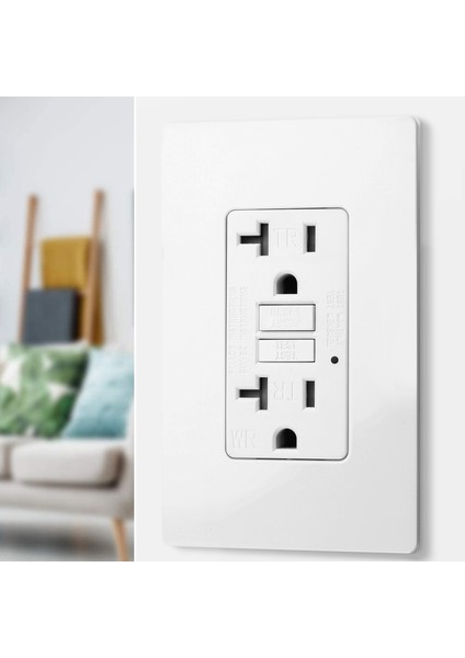 Gfcı Çıkışları 20 Amper, Açık Hava Durumu Geçirmez (Wr), Toprak Hatası Devresi Kesici, Vidasız Duvar Plakası Dahil (Yurt Dışından) fırsatları