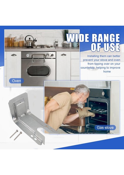 2 Pcs WB02K10254 Soba Için Anti Uç Braketi Ge Aralığı/soba/fırın (Yurt Dışından) indirimleri