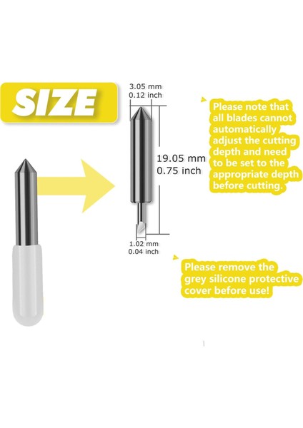 20PCS Yedek Kesme Bıçakları Sevinç Için, Kesme Vinil Kumaş Karbür Standart Bıçağı Joy Makinesi Için, Özel Kartlar Için Vb. (Yurt Dışından) fırsatları