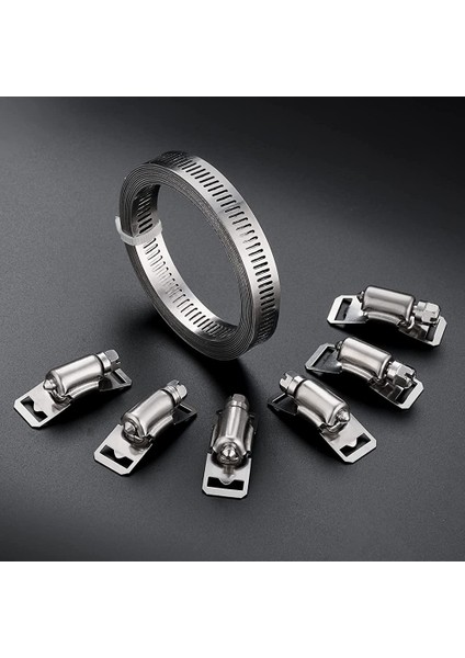 Radyatör/otomotiv ve Mekanik Sıhhi Tesisat Için 304 Paslanmaz Çelik Ayarlanabilir Hortum Kelepçeleri, Dıy Solucan Dişli Kanalı Kelepçe Seti (Yurt Dışından) modelleri