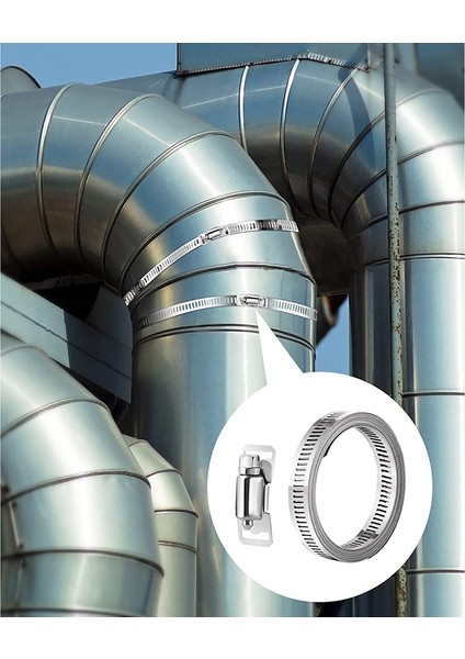 Radyatör/otomotiv ve Mekanik Sıhhi Tesisat Için 304 Paslanmaz Çelik Ayarlanabilir Hortum Kelepçeleri, Dıy Solucan Dişli Kanalı Kelepçe Seti (Yurt Dışından) fırsatları