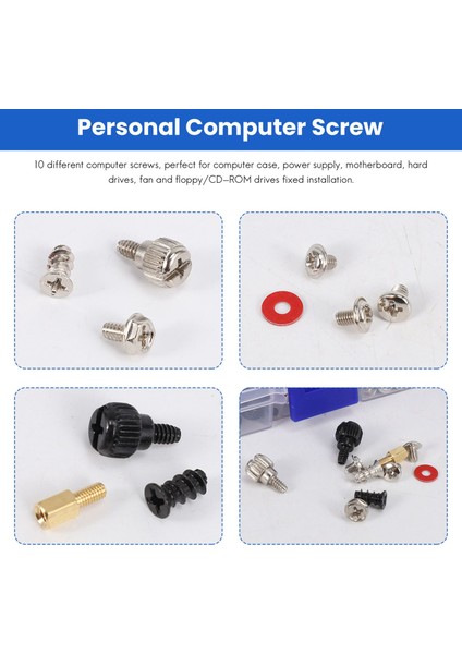 360PCS Kişisel Bilgisayar Vidası, Pc Kasa Vidaları, Sabit Sürücü Için Anakart Stand -Snoffs Pc Kılıfı Anakart Fan Güç Grafiği (Yurt Dışından) indirimleri