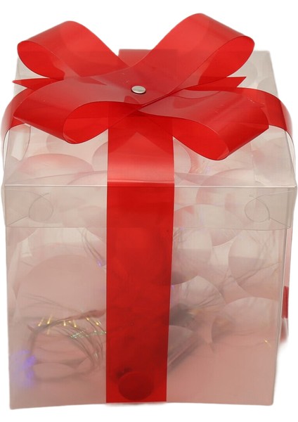 Noel Parlayan Hediyeler Kutu Dekorasyon Süslemeli Yay Aydınlatma Kutusu Açık Işık Aydınlatma Xmas 2024 Ev Yard Dekor B (Yurt Dışından) fiyatları