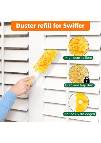 30 Paket 360 Dusters Swiffer Dusters, Duty Duster Kiti Tek Kullanımlık Dusters Dolunlar 1 Turuncu Turuncu Sarı (Yurt Dışından) fırsatları