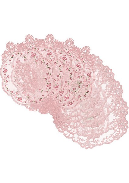 10 Adet Masalar Için Dantel Doilies Işlemeli Dantel Placemats Vintage Tığ Dobilies Zarif Retro Viktorya Masa Mat (Yurt Dışından)
