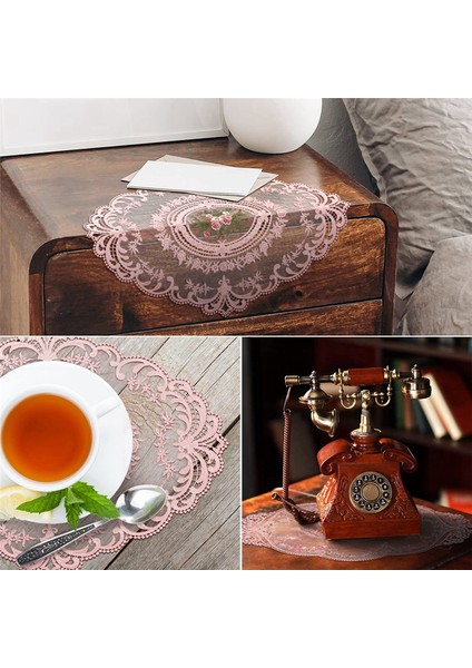 10 Adet Masalar Için Dantel Doilies Işlemeli Dantel Placemats Vintage Tığ Dobilies Zarif Retro Viktorya Masa Mat (Yurt Dışından) fırsatları