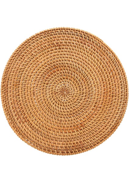 El Dokuması Rattan Placemats, Yuvarlak Hasır Masa Paspasları, Yemek Masası Için Doğal Dokuma Placemats, Isıya Dayanıklı Paspaslar (Yurt Dışından)