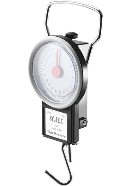 Taşınabilir Bagaj Seyahat Ölçeği Asma Bavul Kancası 22KG 50LB Ölçüm Bandı (Yurt Dışından)