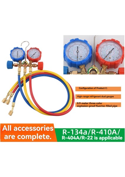 R134A Florür Tablo Kar Basınç Göstergesi Ac Manifold Gösterge Seti R134A Florür Tablo Kar Basıncı (Yurt Dışından) modelleri