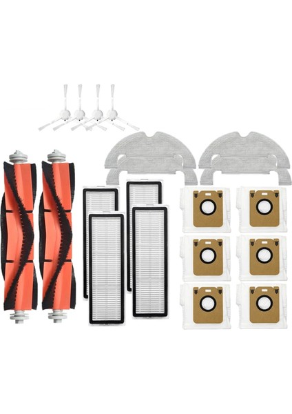 Dreame Bot D10 Plus RLS3D Robot Vakum Süpürge Hepa Filtre Mop Bezi Ana Yan Fırça Toz Çanta Yedek Parçaları (Yurt Dışından)