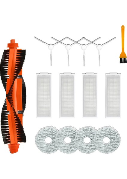 Xıaomı X20 C101 Robot Vakumları Kiti Yedek Parçalar Aksesuarlar Mop Pad Silinme Silindir Fırçası Hepa Filtre Toz Çantaları (Yurt Dışından)
