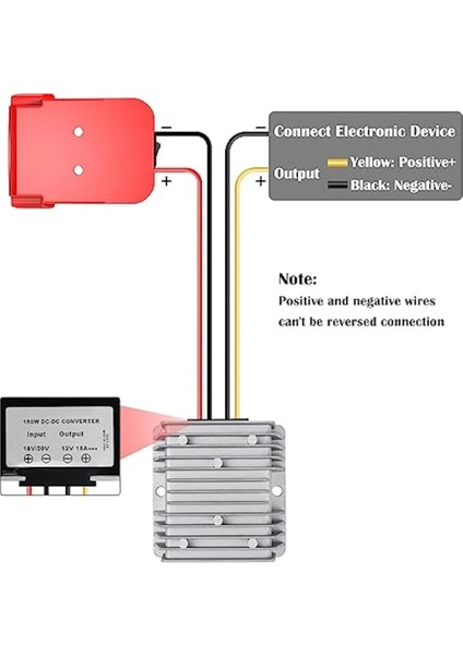 Dönüştürücü Aadpter Milwaukee 18V Li-Ion Pil Güç Tekerleği Inverter Kova Artış Voltaj Regülatörü (Yurt Dışından) modelleri